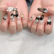 【自爪】10本アート＋パーツ付け放題❣️当日デザインの相談OK🫶🏻オフケア込み