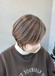 【ミニモ限定】カット＋白髪ぼかしハイライト＋髪質改善tr🌱¥25800→18000