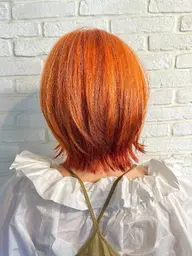 【ブリーチ有り】🌻暖色系カラー+2stepトリートメント🌻