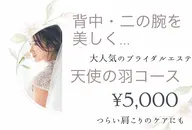 ◆大人気メニュー◆【ブライダルに】背中・二の腕まるごとケア！天使の羽コース