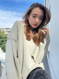 ✨🧡ブリーチ無しで透明感🧡✨カット+フルカラー+うる艶トリートメント