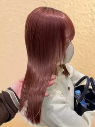 【ブリーチ無しで明るく透明感🌟】カラー剤でのケアダブルカラー+2ステップトリートメント