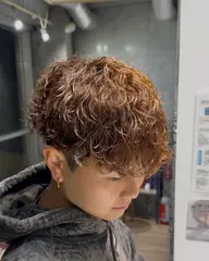 🔥【メンズ限定】🔥カット＋各種パーマ＋カラー＋眉カット＋Aujua3ステップトリートメント