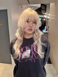 【🌝お出かけ前にオススメ🌝】 前髪カット＋コテ巻きスタイリング