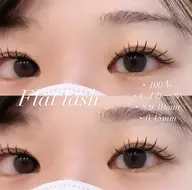 🧸フラットラッシュ 100本🧸LEDエクステ(オフなし)