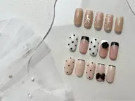 【HAND】ドットネイル オフなし🫧🎀
