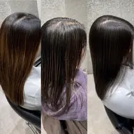 【✨10代20代期間限定!筋状ブリーチ立体感✨】筋感ハイライト+透明感カラー