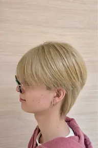 ミニモ限定　メンズカットブリーチありダブルカラー<C.WCO>