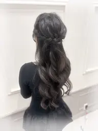 ハーフアップ💕