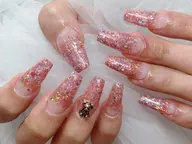 オフ無しスカルプワンカラー　ラメグラ💅