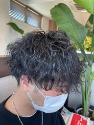 カット✂️+波巻きパーマ🌀