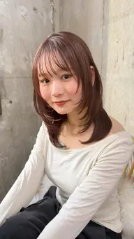 🍇韓国女子人気NO.1🍇抜け感ブラウンカラー🧸➕保湿ケアトリートメント付き