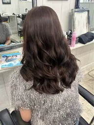 コテ巻き風パーマ♡Cut+digital perm+treatment