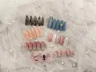 【定額デザイン】【長さだし】オフケア込み⟡.·*.\アートが多め定額コース♡/