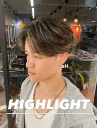 ⭐️メンズ限定⭐️カット＋金メッシュ＋トリートメント(ホワイトメッシュ＋2,200円)