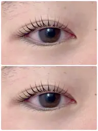 まつげパーマ上下モデル