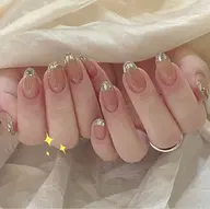 チップスカルプ/マオラメ使用★ガラスフレ ンチ☆ hand