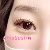 【フラットラッシュ80本】🎀natural⟡.·/ちゅるんまつ毛/コーティング美容液仕上げ◎/保湿･トリートメント配合