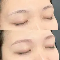 カラー+美眉毛アイブロウWAXスタイリング+眉メイク仕上げ￥6300［眉毛］