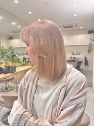 W color【bleach retouch ＆color】➕高濃度ケラチンTR🥣