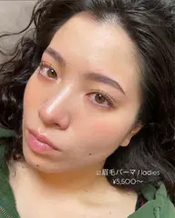 ｟ 人気NO.3 》HBL：毛流れ矯正✍🏻男女OK!　※20:00以降プラス500円