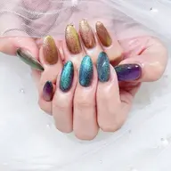 ミニモ限定💖チップ長さ出し🎀マグネットフラッシュネイルorミラーネイル＋ハンドケア付き🧸