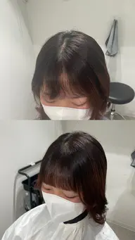 前髪・顔周り縮毛矯正🌀※シャンプーブロー料金込み