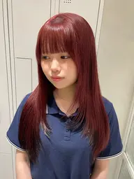 ❣️ワンカラー➕1ステップダメージ補修トリートメント#髪質改善#韓国#暖色#ロング#レイヤー