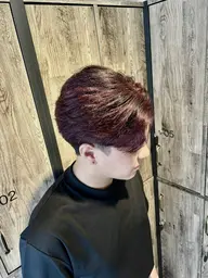 【men's新規限定🌸】カット＋メッシュキャップハイライト(土日祝+1000）