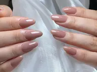 ★ HAND 上品なワンカラー/ラメグラ 【2色無料】 ストーン2コ付き