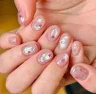 （ミニモ限定）SNS大人気ワンホンデザインマグネット星🌟グリッターネイル