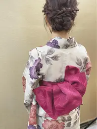 浴衣着付け+ヘアセット🤍🤍