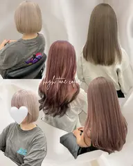 🩵minimo限定🩵Ｗカラー➕カット➕髪質改善トリートメント(ケアブリーチ込)
