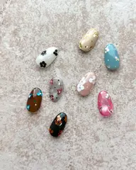 【初回オフ無料】Flower design💐 春らしい指先に。カジュアル/シンプル/ガーリー