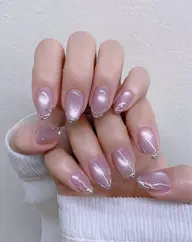 韓国ちゅるん｜微粒子パールグラデフレンチ 🌟(オフ込み)🉐