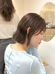 【集中ケア🫧】カット+髪質改善ケアカラー+サロン専用CREAMトリートメント+超音波アイロン付