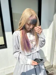 【セットメニュー人気No.1】カット＋ブリーチ＋全体カラーが13200円トリートメントが無料限定クーポン