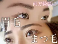 【まつ毛×眉毛】まつ毛パーマ＋眉毛WAX（間引き込）￥7,000