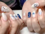 ☆フリーデザインコース／簡単アート／持ち込みデザインOK／カラーフリー／オフ有（当店のジェルオフのみ）