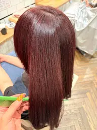 【🍎暖色限定🍎】 ワンカラー➕トリートメント 🧴新規様限定で炭酸シャンプーサービス