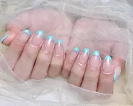 🎀🎀カラーグラデーション＆フレンチ🎀🎀2色【初回ジェルオフ無料ケア込み】【パラジェルあり】5500