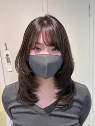 【🎀大好評❣️韓国レイヤー🎀】+シャンプー+うる艶トリートメント🫧