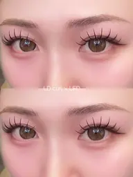 【フラットラッシュ（ダブルフラットmix可）80本】オフ無料/Lカールあり/LEDグルー＋1100円で変更可能🫶🏽