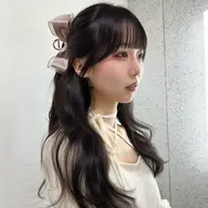 【メンテナンス🎀‪】顔まわり･前髪カット+艶カラー+ 𝐊𝐄𝐑𝐀𝐒𝐓𝐀𝐒𝐄 5stepトリートメント