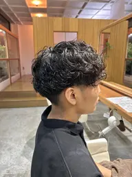 メンズパーマ+カット