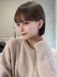 【ご褒美ケア♡】小顔カット＋極上アロマクリームヘッドスパ☆ショートボブレイヤー髪質改善韓国ヘア新宿代々木