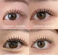 🍁New メニューパリエク🍁パリ+高級フラットラッシュ80本+アイシャンブー＋アイパック+コーティング付き