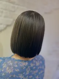 カット＋コラーゲン縮毛矯正プレTr（前処理剤）