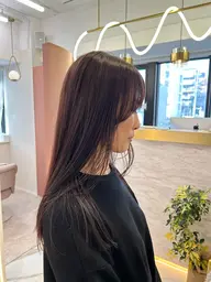 〈ダメージを最小限に🫶🏻〉カット✂️+高濃度水素カラー+キューティクル補修トリートメント+バブルエステ🫧