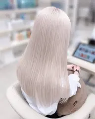 【️綺麗なハイトーンへ✨️】ブリーチリタッチ＆カラー🤍´-